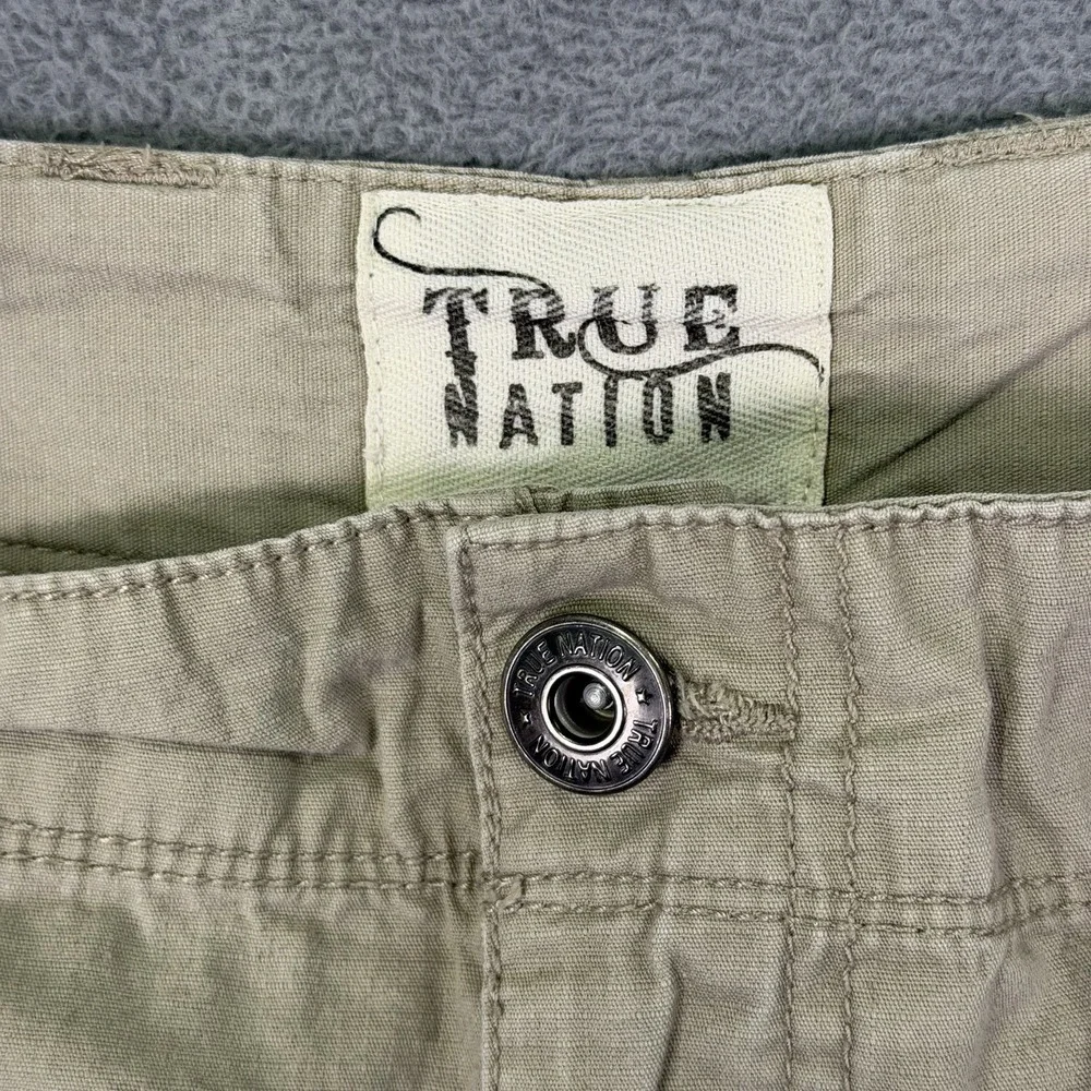 True Nation Shorts Mens‎ 48 Tan Khaki Cargo Pockets Baggy Relaxed Outdoor Hiking